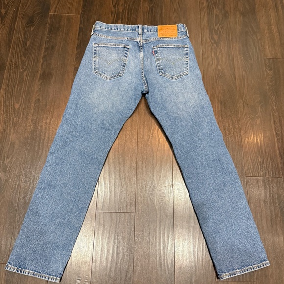 Levi's Men's 501 Original Fit Stretch Jeans - Dark Rinse Wash - 30x30 - Picture 4 of 7